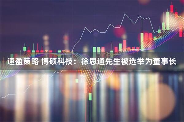 速盈策略 博硕科技：徐思通先生被选举为董事长