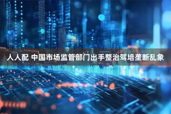 人人配 中国市场监管部门出手整治驾培垄断乱象